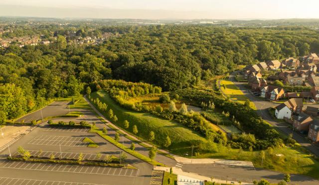 Drone Photograph of the Carpark 