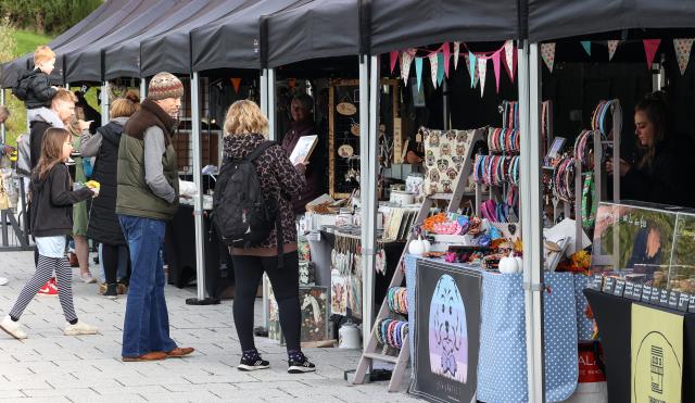 Shoppers at World of Wedgwood Artisan Market 